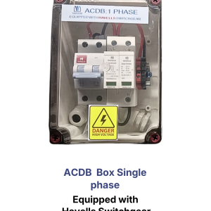 ACDB / DCDB Combo - 1 to 6 KW, Single Phase - All Switchgear including Fuse from Havells